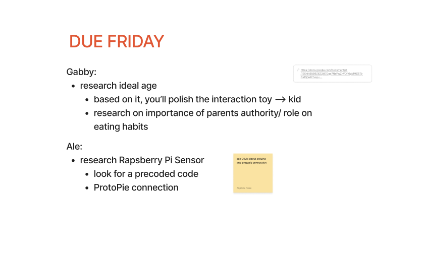 Here, we set deadlines for each task and assigned responsibilities.